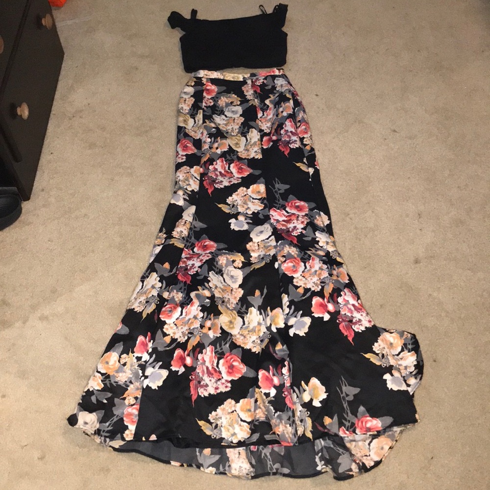 a prom skirt and shirt